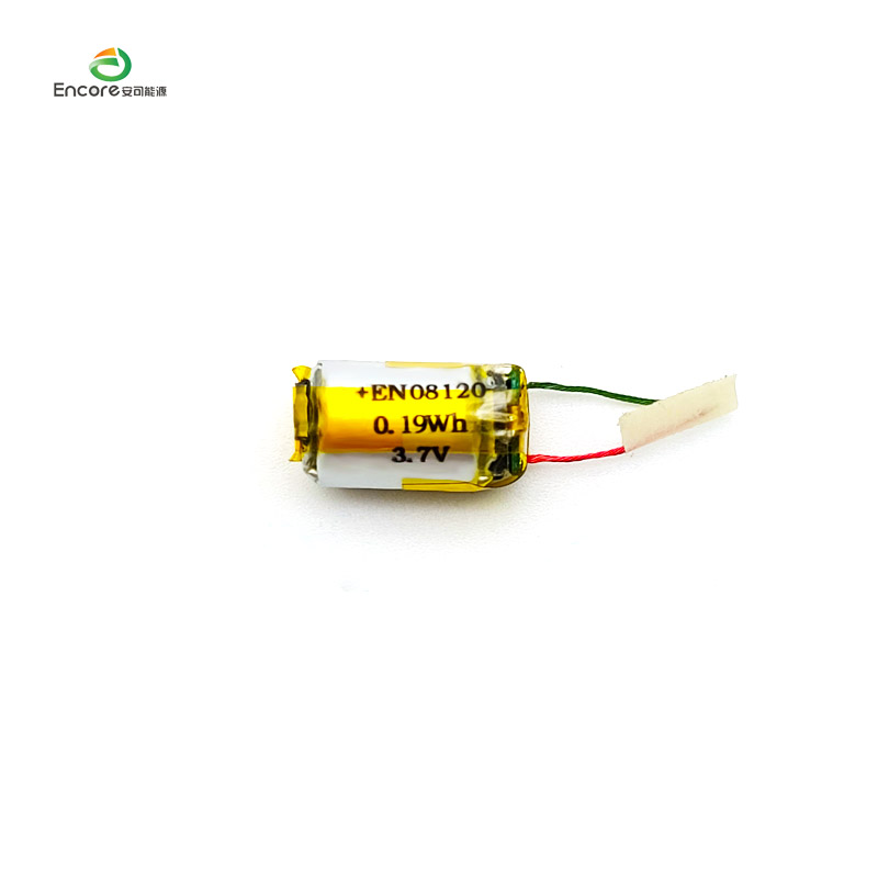 08120 50mAh Κυλινδρική μπαταρία 3,7v lipo